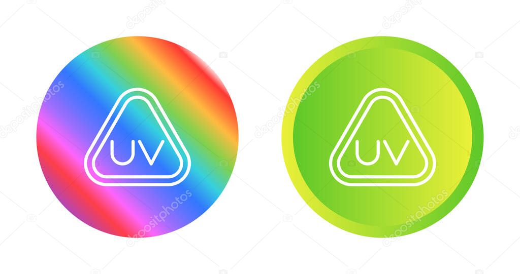 Ultraviolet Rays icon set vector illustration