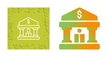 Banka web simge vektör çizim