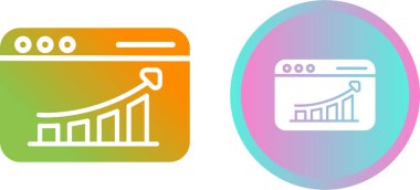 beyaz arkaplanda izole edilmiş çizgi pasta grafiği bilgi simgesi. 