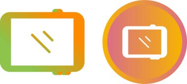 tablet simgeleri ayarlandı, vektör illüstrasyonu