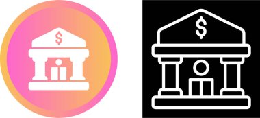 Banka web simge vektör çizim