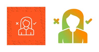 Karar Web simgesi vektör illüstrasyonu