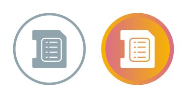 Beyaz arkaplandaki SD-kart simgelerinin web seti