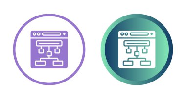 Web sitesi yapı simgesi vektör çizimi 
