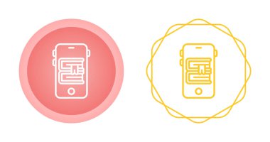 mobil okuma simgeleri ayarlandı, vektör illüstrasyonu