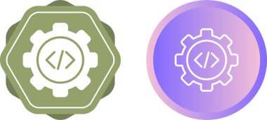 beyaz arkaplanda izole edilmiş tekerlek simgesine sahip çizgi dişlisi. 