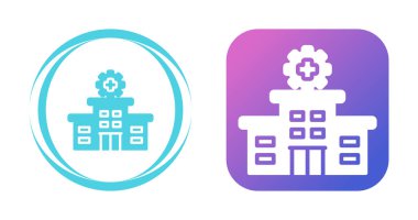 Hastane simgesi vektör çizimi 