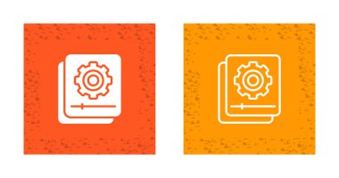 beyaz arkaplanda izole edilmiş belge otomasyon simgeleri, vektör illüstrasyonu 