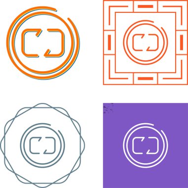 Simge vektör illüstrasyon tasarımını tekrarla