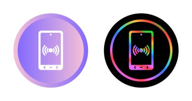 Mobil Yardım Noktası Simgesi, akıllı telefon simgesi, beyaz arkaplanda izole edilmiş