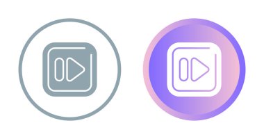 Hızlı ileri simgeler, vektör illüstrasyonu