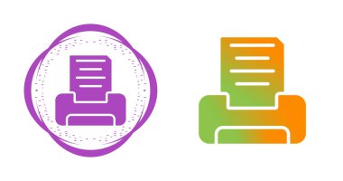 yazıcı web simgeleri basit illüstrasyon 