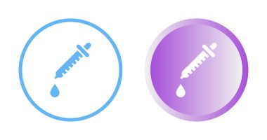 pipette simgeleri, web basit illüstrasyonu