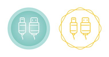 Renkli dairesel çerçeveler içinde kullanıcı kablosu simgeleri
