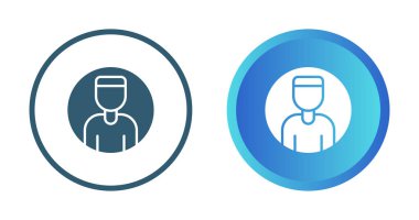 Beyaz arkaplanda izole edilmiş erkek avatar simgeleri