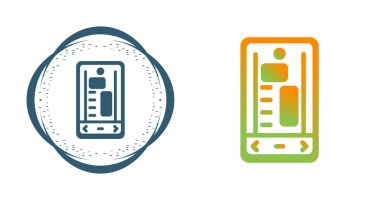 akıllı telefon simgeleri ayarlandı, vektör illüstrasyonu basit tasarım