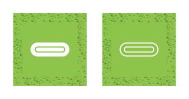 C Tipi veri kablosu simgesi veya USB Tipi C Vektörü izole edildi. Web siteleri, ürün paketleme tasarım ögesi ve daha fazlası için C Tipi veri kablosu simgesi.