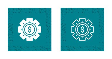 dolar simgesi vektör çizimi içeren dişliler 