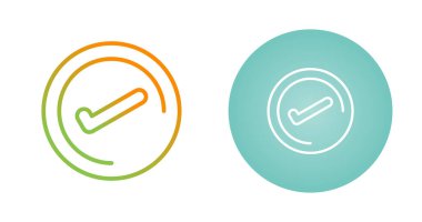 Beyaz arkaplanda izole edilmiş işaretleri kontrol et, vektör illüstrasyonu    