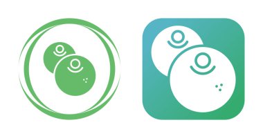 Organik böğürtlen ağ simgelerinin vektör çizimi