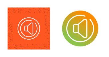 Hoparlör simgeleri ayarlandı, vektör çizimi