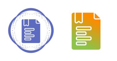  Belge simgeleri kümesi, vektör illüstrasyonu