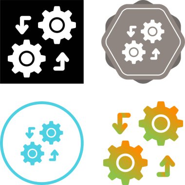 service, setting, maintenance, repair, cogwheel sign. circle dynamic shapes. vector illustration