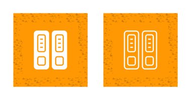 Plastik klasör simgesi. Web tasarımı için plastik dizin vektör simgesinin düz çizimi