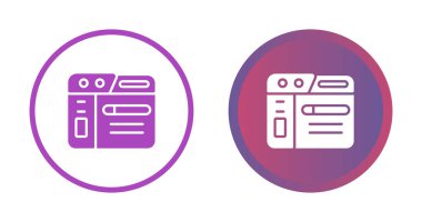 tarayıcı simgeleri ayarlandı, vektör illüstrasyonu 