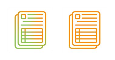 dosya simgesi seti, vektör illüstrasyonu basit tasarım