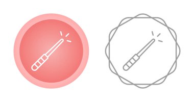 Sihirli değnek simgeleri, vektör illüstrasyonu