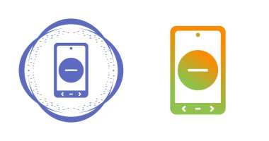 satır akıllı telefon simgesi beyaz arkaplanda izole edildi. 