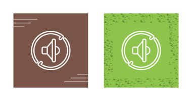 Hoparlör simgeleri ayarlandı, vektör çizimi