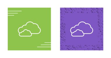 bulutlar Icons set, vektör çizim 