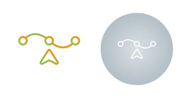 Beyaz arkaplanda izole edilmiş ok ve vektör simgeleri, vektör çizimi 