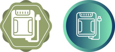 Beyaz arkaplanda izole edilmiş SSD depolama simgeleri, vektör illüstrasyonu   