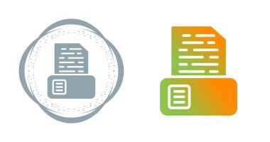  Belge arşiv simgeleri kümesi, vektör illüstrasyonu