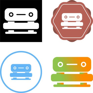 bank simgeleri ayarlandı, vektör illüstrasyonu 