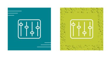 Ekolayzır ağ simgesi vektör illüstrasyonu