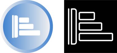 Sol hizalama simgeleri vektör resimleme kümesi 