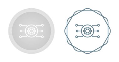 Ağ Yapılandırma Simgeleri ayarlandı, Vektör İllüstrasyonu