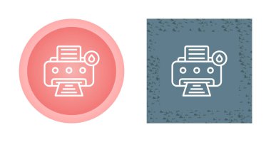 Yazıcı vektör simgeleri basit illüstrasyon         