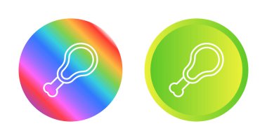 Tavuk budu simgeleri beyaz arkaplanda izole edildi.