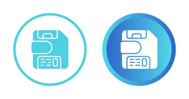 Kaydetme simgeleri kümesi, vektör illüstrasyonu 