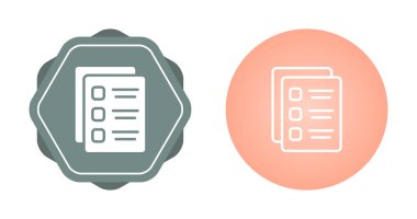 kontrol listesi simgeleri ayarlandı, vektör illüstrasyonu