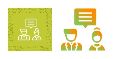 diyalog simgesi vektör illüstrasyonunu ayarla 