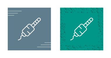 Ses kriko simgeleri beyaz arkaplanda izole edildi. Bağlantı ses ekipmanları için ses kablosu