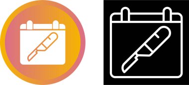 Kesici bıçak simgesi vektör illüstrasyonu 