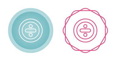 Matematikte bölünme sembolü, reklamlar, broşürler ve diğer promosyon simgeleri için iyi bir konsept..