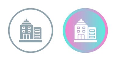 Bina simgeler ayarla, illüstrasyon vektör